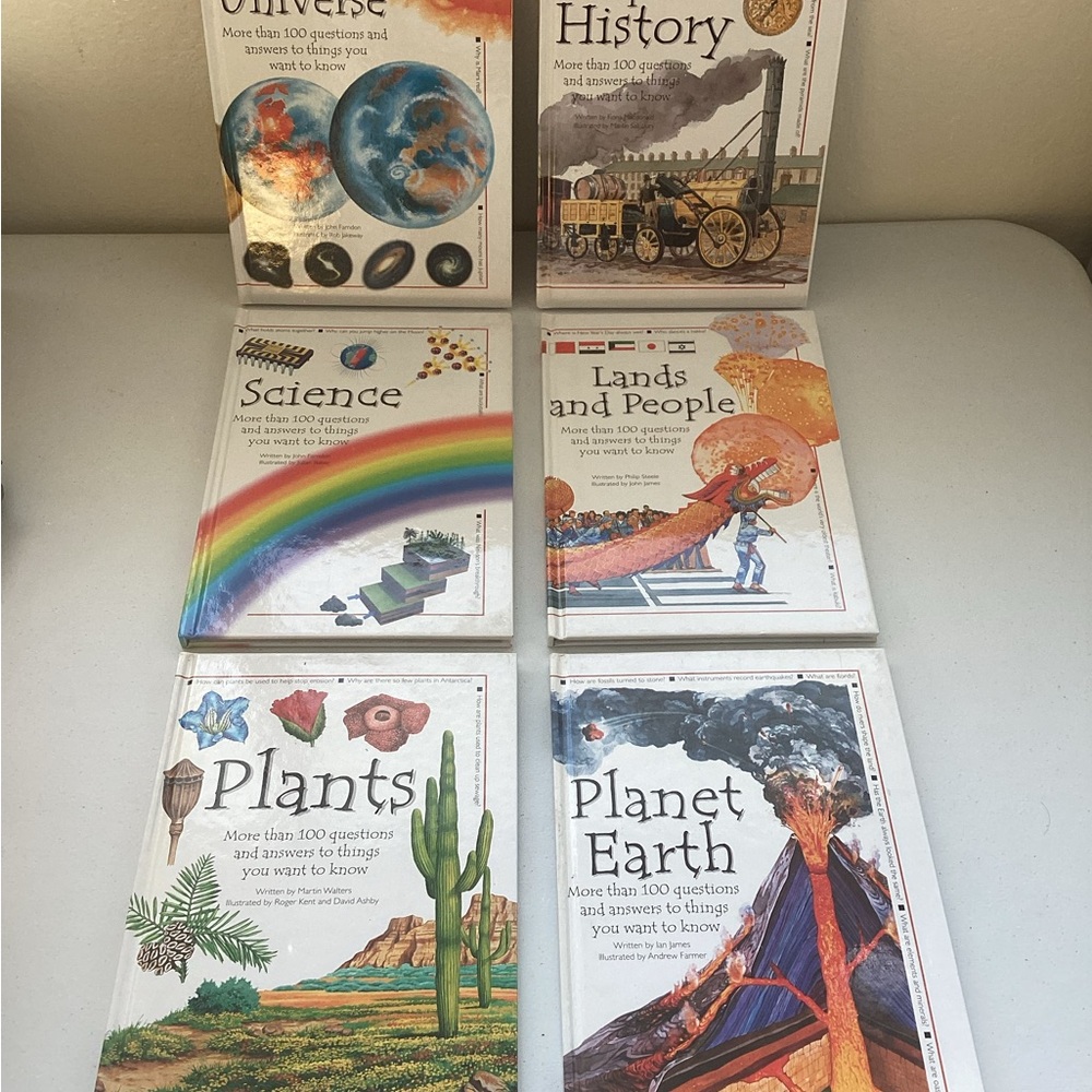 Six Homeschool Books Covering Science and History.  By Dempsey Parr.  1998